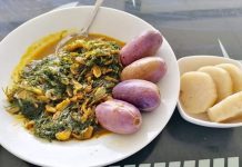 Gabon mutfağı, Orta Afrika’nın zengin kültürel çeşitliliğini sofralara taşıyan özgün bir mutfaktır. Ülke, Atlantik Okyanusu’na kıyısı ve tropikal iklimi sayesinde hem deniz ürünleri hem de tropikal bitkiler açısından oldukça zengindir. Gabon’un yemek kültürü, yerel halkın geleneksel pişirme yöntemleri ile Fransız mutfağından gelen etkilerin birleşiminden oluşur. Bu birleşim, Gabon sofralarına hem egzotik hem de zengin tatlar kazandırır. Konulu bir haber görseli.